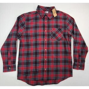 New‎ Field & Stream Flannel Shirt Mens M Soft Plaid Button Front Long Sleeve